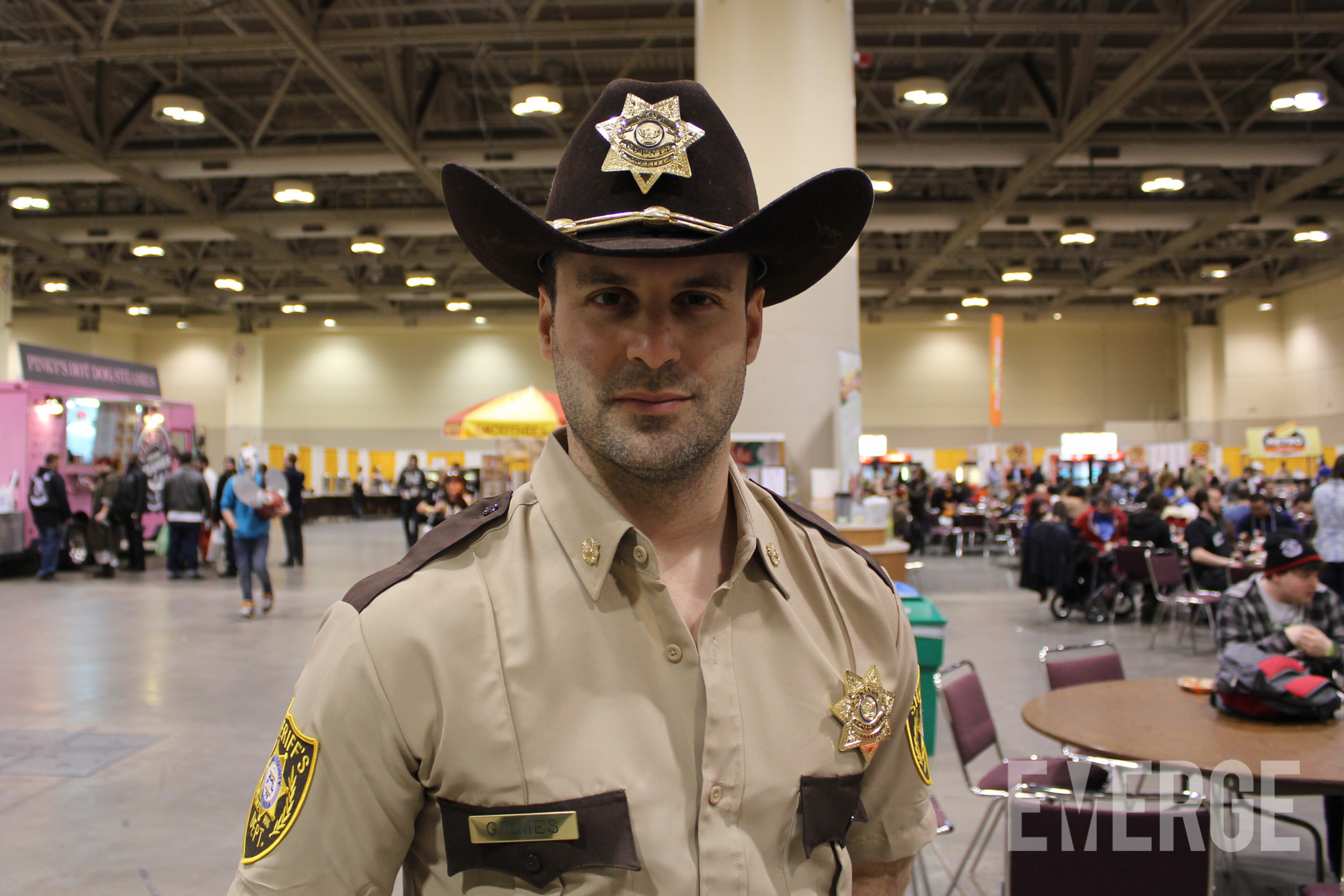 Rick Grimes from The Walking Dead, before all the blood and guts