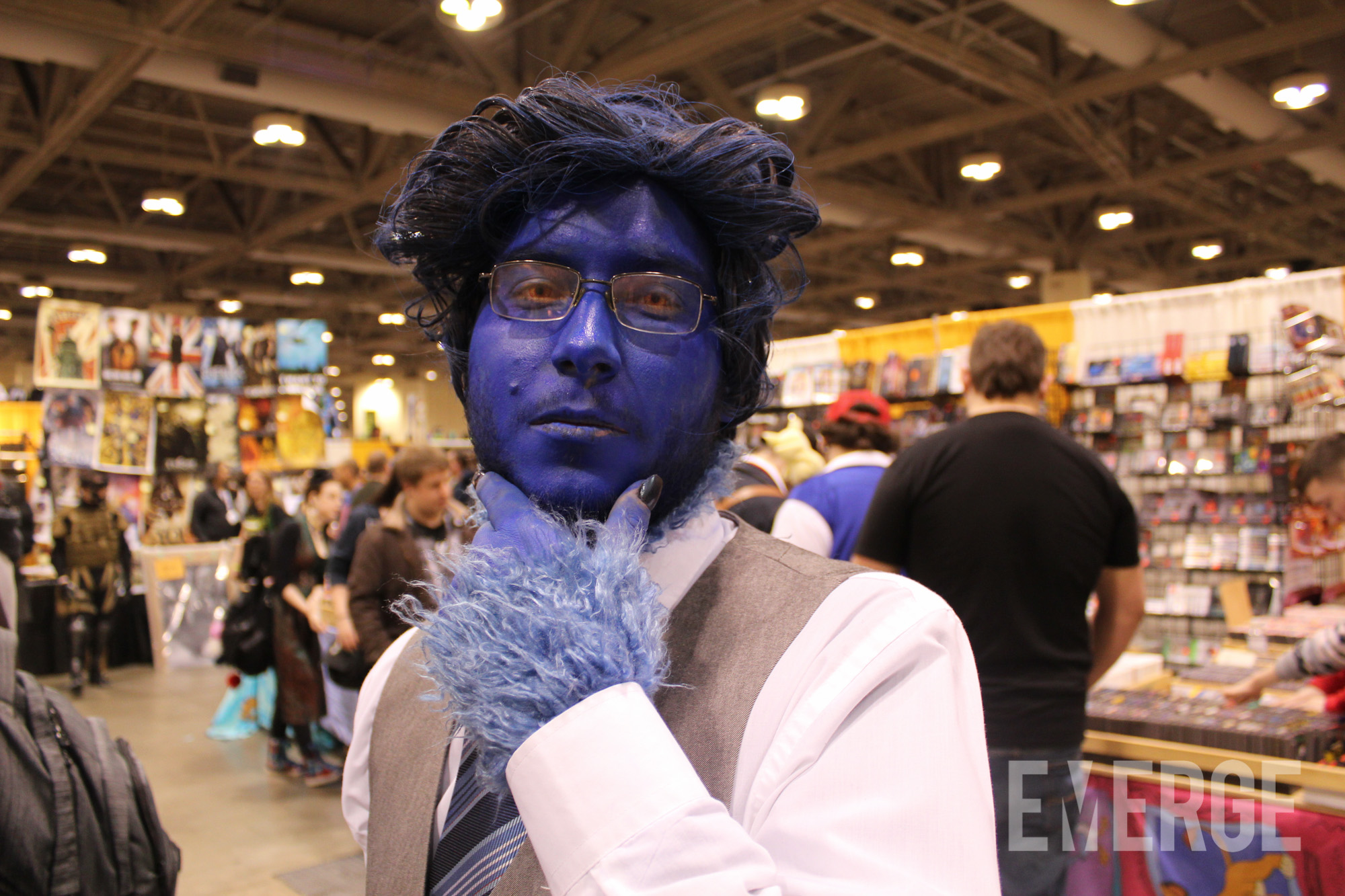 Kelsey Grammar or not, this Beast cosplay from X-men was authentic