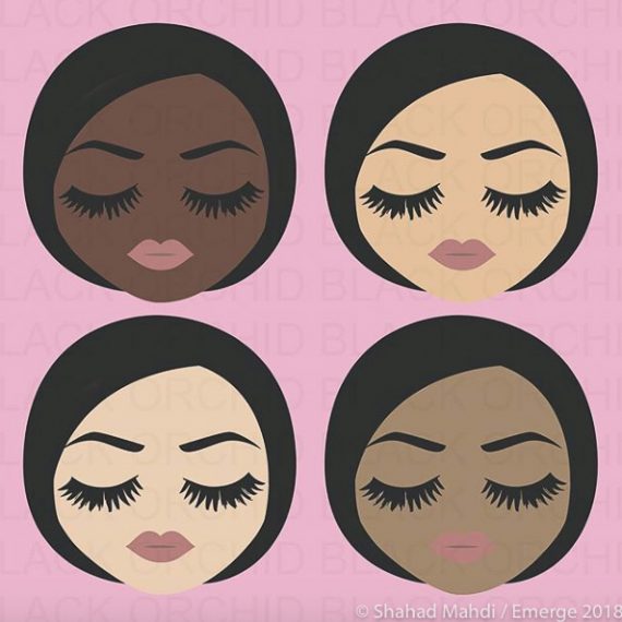 animation of four faces of different ethnicity