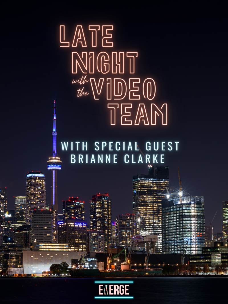 Late Night with the Video Team Promo Poster
