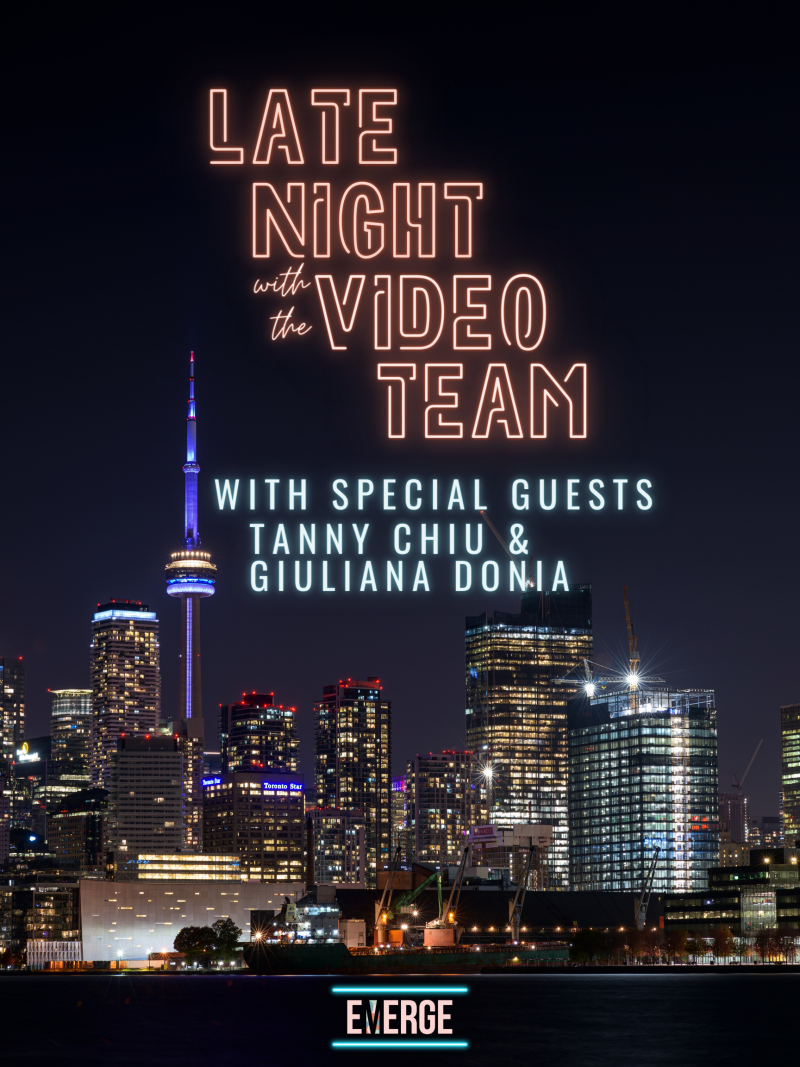 Late Night with the Video Team Promo Poster